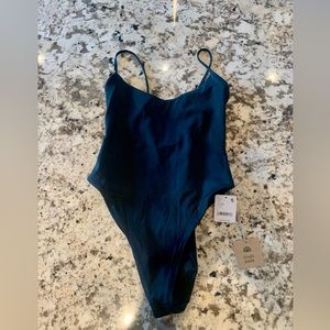Toast Solid High Cut One Piece Swimsuit